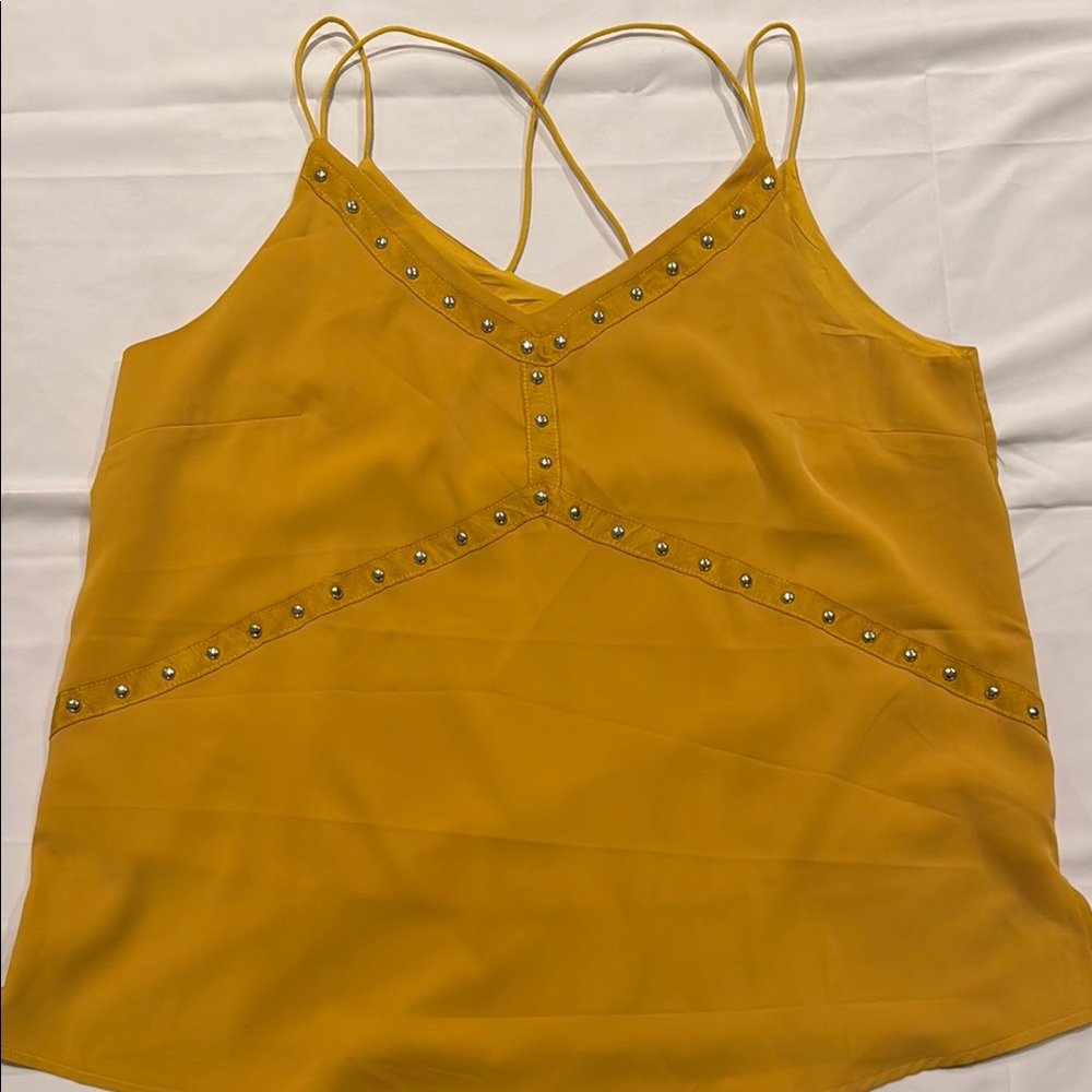 Yellow Studded Women's Top